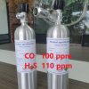 Chai khí CO 100 ppm H2S 110 ppm hiệu chuẩn