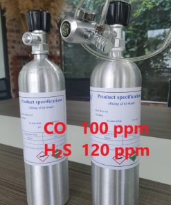 Chai khí CO 100 ppm H2S 120 ppm hiệu chuẩn