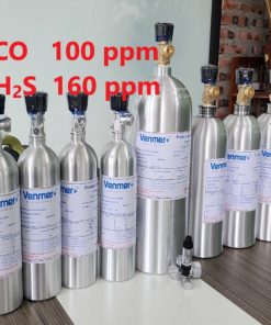 Chai khí CO 100 ppm H2S 160 ppm hiệu chuẩn