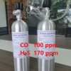 Chai khí CO 100 ppm H2S 170 ppm hiệu chuẩn