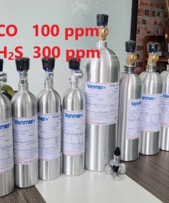 Chai khí CO 100 ppm H2S 300 ppm hiệu chuẩn