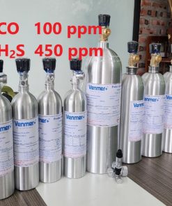 Chai khí CO 100 ppm H2S 450 ppm hiệu chuẩn