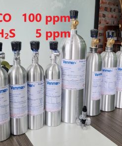 Chai khí CO 100 ppm H2S 5 ppm hiệu chuẩn