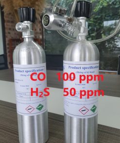 Chai khí CO 100 ppm H2S 50 ppm hiệu chuẩn