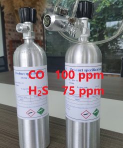 Chai khí CO 100 ppm H2S 75 ppm hiệu chuẩn