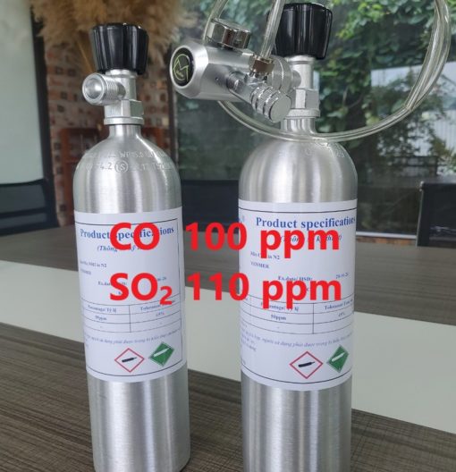 Chai khí CO 100 ppm SO2 110 ppm