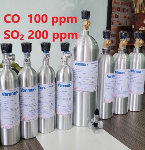 Chai khí CO 100 ppm SO2 200 ppm