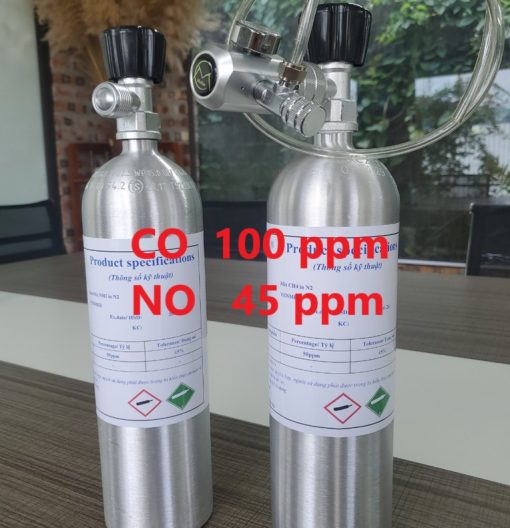 Chai khí CO 100 ppm NO 45 ppm hiệu chuẩn